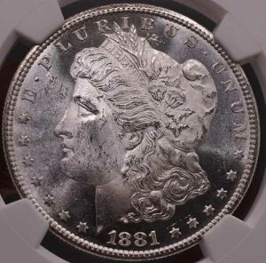 �č������K����� 1881�N S �T���t�����V�X�R �g�[�� ���o�e�B�R�C�� MS63 NGC C5983