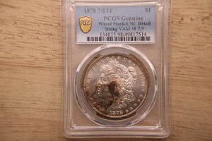1878p �����K����� 7/8 ���H�� PCGS UNC �ڍ� ���͂� VAM