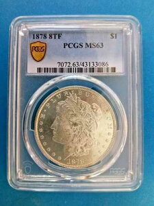 1878�N 8TF $1 �����K���E�_���[ PCGS MS 63 | ���H��8�� ������