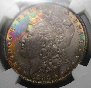 1883-O ���[�K�� �V���o�[ �h�� NGC MS61 �����X�^�[ �g�[�j���O