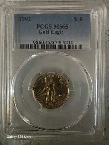 �A�����J������ 1992�N 10�h�� �A�����J���C�[�O������ �v���[�t 1/4�I���X PCGS MS65