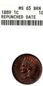 1889 1C MS65BN ANACS- �󏭂ȍđł��������t- �i�C�X�i�C���f�B�A���w�b�h�y�j�[�j