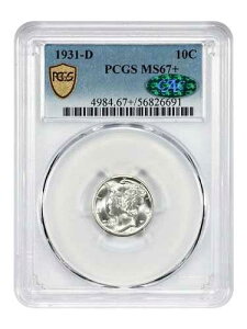1931-D 10C PCGS/CAC MS67+ - �}�[�L�����[�_�C�� - ���W�X�g���i���̕��
