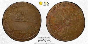 1786�N �o�[�����g���� 1/2�y���X RR-7 W2025 R3 �o�[�����g�j�E�� PCGS VF25 �t�@�[�l�X�����R���N�V����