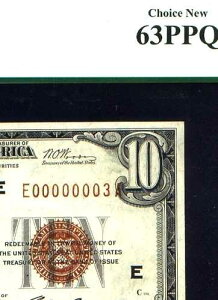  00000003 = ���m�Œ�̃��b�`�����h 1929 �N $10 FRBN ex-Grinnell PCGS 63 PPQ Unc�B