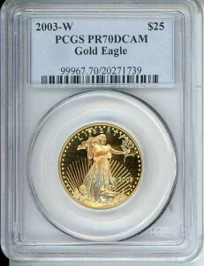 2003-W 25 �h�� �S�[���h �C�[�O�� 1/2 �I���X PCGS PF70 �v���[�t �R�C�� PR70 �p�[�t�F�N�g!