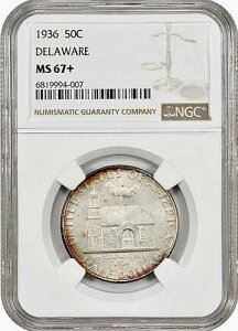 1936�N 50�Z���g �f���E�F�A NGC MS67+ (PLUS) PQ �E���g���W�F���N���V�b�N�L�O�i $4,900