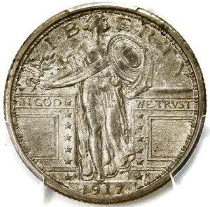 ??CAC?????????????PCGS T 1 FS801 DDR AU58 FH 1917 D �X�^���f�B���O ���o�e�B �N�H�[�^�[