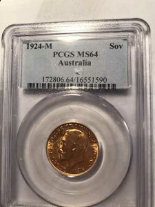 1924�N�� �\�u���� �I�[���h PCGS �X���u MS64/CHUNC 278k �A���_�[�O���[�h S/be MS65 (= pcgs H)