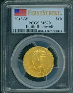 2013-W 10�h������ �G�f�B�X�E���[�Y�x���g �z��� PCGS MS70 MS-70 �t�@�[�X�g�X�g���C�N FS
