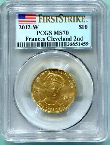 2012-W 10 �h������ �z��� �t�����V�X �N���[�u�����h �^�[�� 2 PCGS MS70 MS70 �t�@�[�X�g �X�g���C�N F.S.