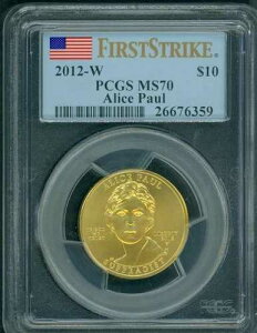 2012-W 10�h������ �z��� �A���X�E�|�[�����T�t���b�W PCGS MS70 MS-70 �t�@�[�X�g�X�g���C�N FS