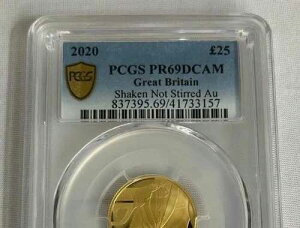 2020 007 �W�F�[���Y�E�{���h 25�|���h �G���U�x�X2�� 1/4���� PCGS PR 69 DCAM