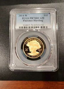 2014-W PCGS PF70 DCAM 10�h�� �S�[���h�v���[�t �ŏ��̔z��� �t���[�����X�E�n�[�f�B���O - ���A�L�[