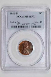 1926-D �����J�[�� �E�B�[�g �Z���g PCGS MS65 ���b�h
