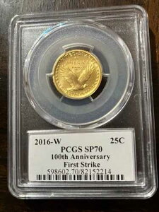 2016�N PCGS SP70 �E�H�[�L���O�E���o�e�B�E�Z���e�j�A���E�S??�[���h�E�n�[�t�h��