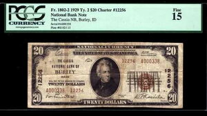$20 1929 �A�C�_�z�B�o�[���[�̃J�V�A������s Ch 12256 13 S�T�C�Y�̂� LRG�Ȃ�