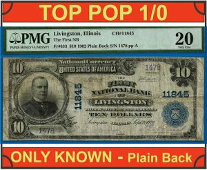 1902�N $10 �i�V���i���o���N ���r���O�X�g���A�C���m�C�B CH# 11845 - PMG 20 - �B��̊��m��P/B