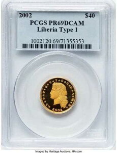���x���A - 2002�N���a�����݁u����锯�v40�h�� - PCGS PR69 DCAM - �ō��i��