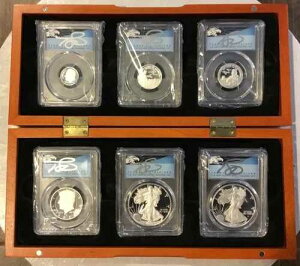 2021- S&W 6���Z�b�g ASE T-1�AASE T-2 PR70DCAM PCGS �V���o�[ ����� PR�Z�b�g