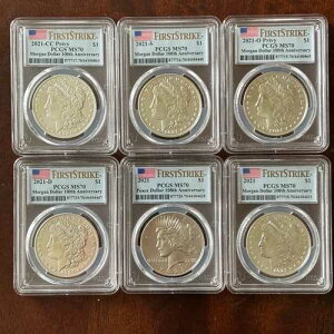 2021�N �����K�����s�[�X�h�� 6���Z�b�g 100���N�L�O PCGS MS70 FS COA