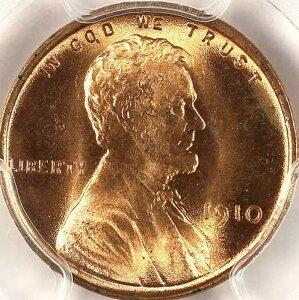 1910 1C MS66RD PCGS-ONLY 43 IN HIGHER GRADE-PQ-LINCOLN CENT