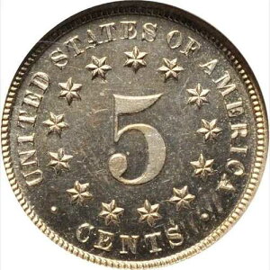 1871 NGC PR65 �J���I 5�Z���g �ߏ��]�����ꂽ���t����V�[���h�j�b�P��