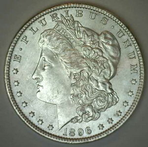 1896�N ���[�K�� BU �V���o�[�h�� US�^�C�v�R�C�� ������ 1�h���R�C�� $1