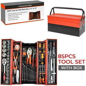 85�� 1/4�C���` & 1/2�C���` �\�P�b�g ���`�F�b�g �h���C�o�[ �g���N�X �Z�b�g ���^���{�b�N�X �c�[���Z�b�g�t��