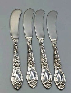 Lily-FLoral by Frank Whiting Sterling �t���b�g�o�^�[�X�v���b�_�[ 5.75�C���` 4�Z�b�g