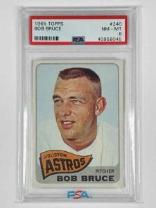 1965�N TOPPS �{�u�E�u���[�X #240 PSA 8