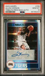 2023 Panini Hoops Allen Iverson #296 tribute �v���~�A���{�b�N�X�I�[�g/10 PSA 10 pop 1-
