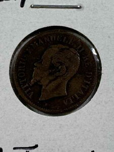 1867�N-T �C�^���A 2 centesimi ���R�C��-