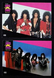Kiss 1991 Proset Super Stars Musicards #196 & 197 - �W�[���A�G�[�X�A�|�[���A�s�[�^�[-