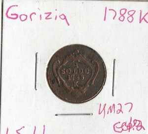 �S���c�B�A�i�I�[�X�g���A�j�̃R�C�� 1�\���h 1788�N K KM27�A1�N�Ԕ��s�^�C�v