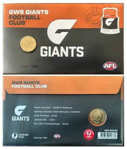 2024�N GWS�W���C�A���c �t�b�g�{�[���N���u 1�h���d�� PNC/FDC 1.50�h�� AFL�؎�