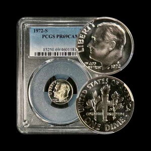 �č��B 1972�N�A10 �Z���g�AS-PCGS PR69-Roosevelt Dime�ACAM 814-