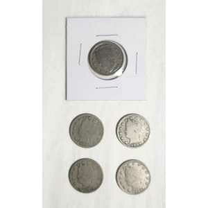 United States Liberty Head V 5 �Z���g�R�C�����b�g 5 1901�A1904 x 2�A1909�A1911 -
