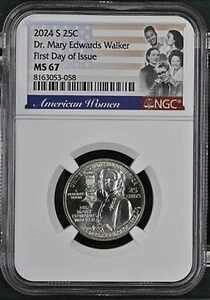 FDOI ���s���� 2024 S Dr Mary Edwards �E�H�[�J�[ ���� �N�H�[�^�[ NGC MS 67-
