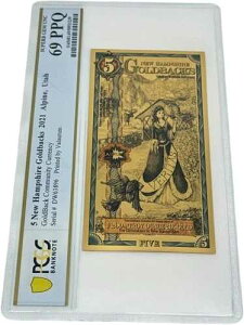 2021�N �j���[�n���v�V���[ 5�S�[���h�o�b�N PCGS 69 (Veritas, Truth)