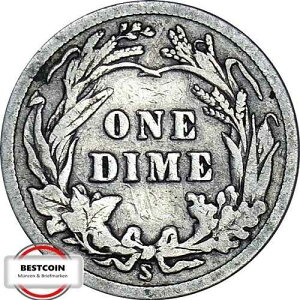 USA KM 113 1916 S �� One Dime Barber in F.SS 307-