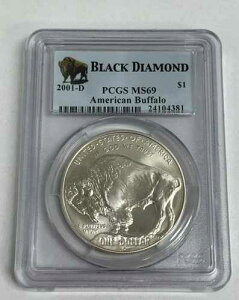 2001�N D �A�����J���o�b�t�@���[ �u���b�N�_�C�������h PCGS MS69