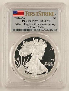 2016�N W �A�����J�� 1�I���X �V���o�[�C�[�O�� �v���[�t�R�C�� ��������G�b�W $1 PCGS PR70 DCAM FS