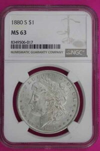 1880�N S MS 63 ���o�e�B�E���[�K����� NGC�Ӓ�ς� �O���[�h1010