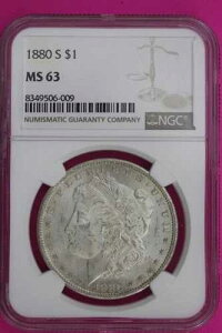 1880�N S MS 63 ���o�e�B�E���[�K����� NGC�Ӓ�ς� �{�� 1018
