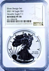 2021�NW�~���g �A�����J���V���o�[�C�[�O�� T-1 - NGC Rev PF-70 - �V���o�[�f�U�C���Z�b�g