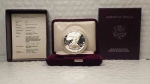 1987-S 1�h�� �A�����J�� �V���o�[ �v���[�t �C�[�O���i�I���W�i�� �P�[�X�ƊӒ菑�t���j - ���������I