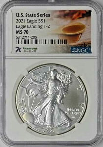 2021�N T2 �A�����J���V���o�[�C�[�O�� - 7K �o�[�����g - NGC MS70 - COINGIANTS