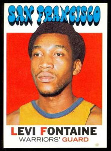 1971 72 TOPPS �o�X�P�b�g�{�[�� 92 LEVI FONTAINE NM �T���t�����V�X�R �S�[���f�� �X�^�b�g �E�H���A�[�Y