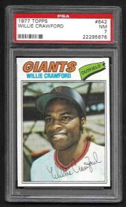 1977�N TOPPS #642 �E�B���[�E�N���t�H�[�h �T���t�����V�X�R�E�W���C�A���c NM PSA 7